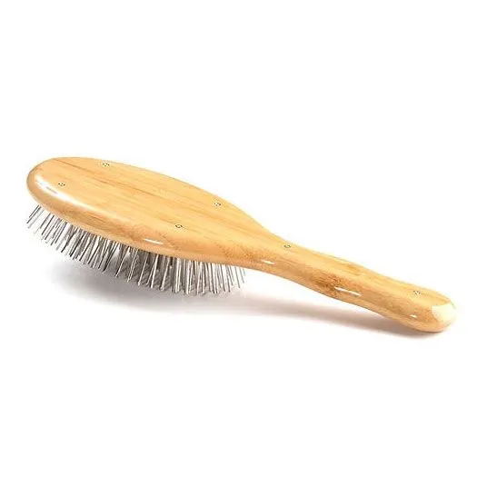 Bass - מברשת פינים אובאלית גדולה Alloy Pin Style & Stimulation Hairbrush Lg Oval, תמונה 3