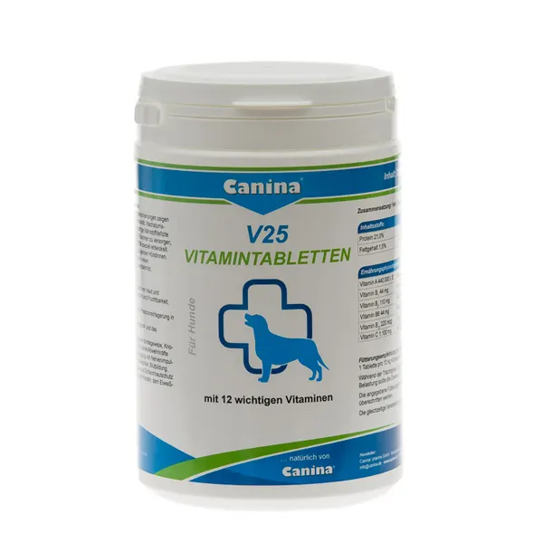 Canina V25 Vitamin Tablets - תוסף מולטי ויטמין עם 25 ויטמינים חשובים., תמונה 2