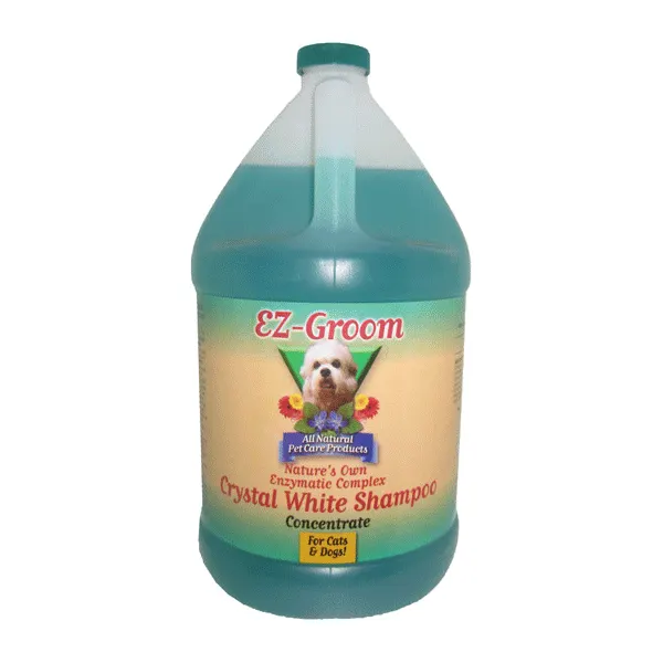 EZ-Groom - שמפו אנזימתי להסרת כתמים לפרוות לבנות - Crystal White Enzyme Shampoo, תמונה 2