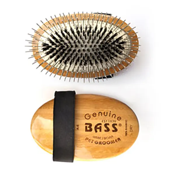 Bass - מברשת פינים ו-100% שיער חזיר בר כף יד, תמונה 2