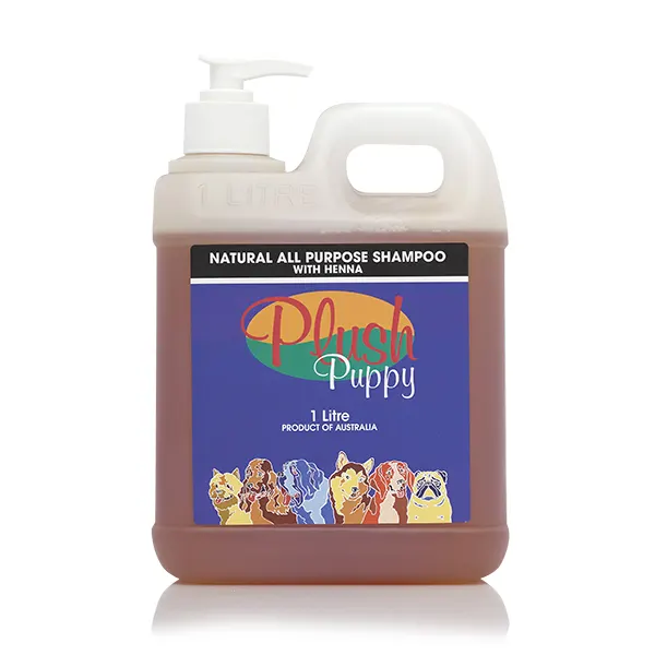 Plush Puppy - שמפו מבריק טבעי לכל סוגי הפרוות המכיל חינה Natural All Purpose Shampoo with Henna, תמונה 2