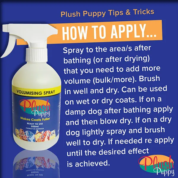 Plush Puppy - ספריי הברשה לעובי ונפח Volumising Spray Ready to use, תמונה 2