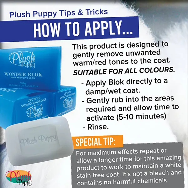 Plush Puppy - סבון בר להסרת כתמים Wonder Blok Gentle Stain Reducing Soap, תמונה 2