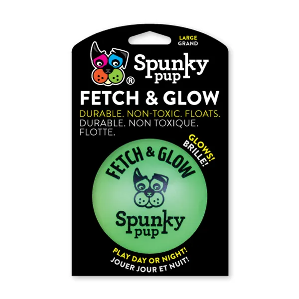 Spunky Pup - צעצוע זריקה כדור זוהר בחושך FETCH & GLOW, תמונה 7