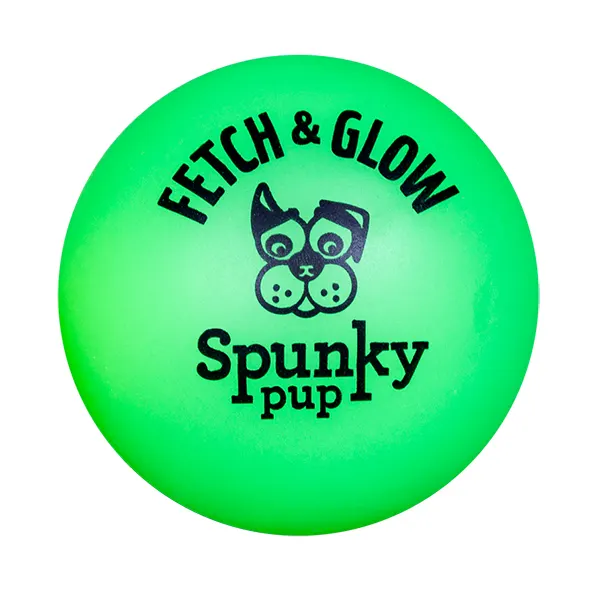 Spunky Pup - צעצוע זריקה כדור זוהר בחושך FETCH & GLOW, תמונה 2