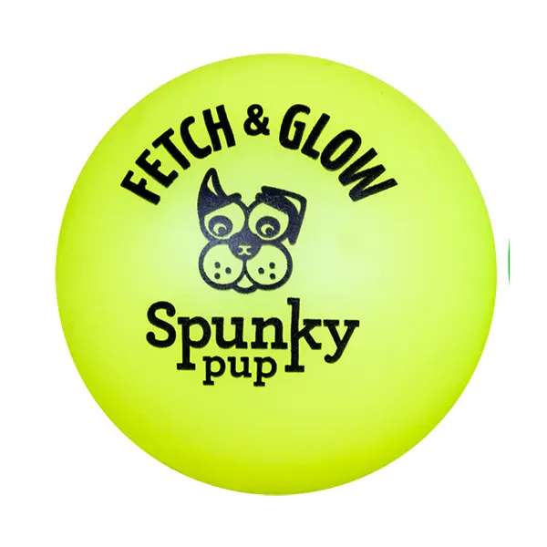 Spunky Pup - צעצוע זריקה כדור זוהר בחושך FETCH & GLOW, תמונה 4
