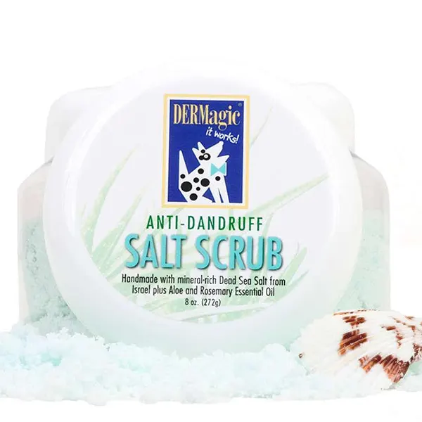 DERMagic - מלחי רחצה 1.36 ק"ג - מסייע במקרים של קשקשים ANTI-DANDRUFF SALT SCRUB, תמונה 2