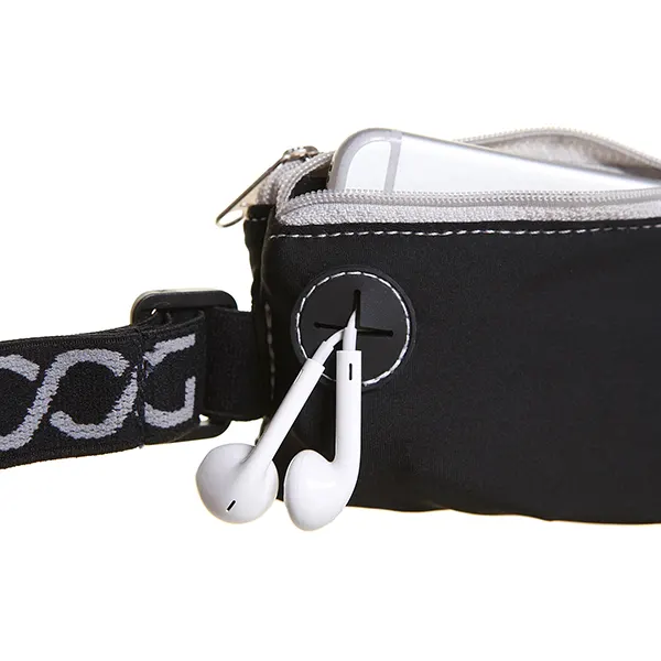 DOOG - פאוץ' מיני רצועה נמתחת אפור וורוד ניאון - MINI STRETCH BELT GREY & NEON PINK, תמונה 2