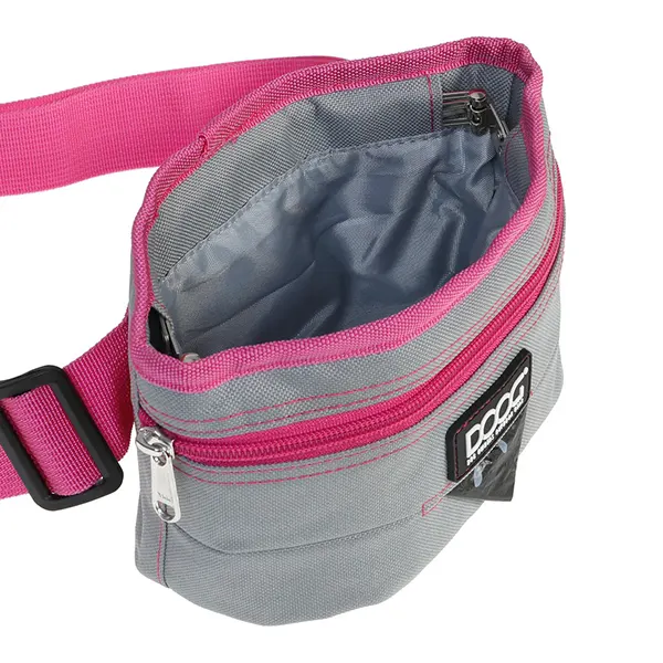 DOOG - פאוץ' לחטיפי אילוף - Dog Treat Pouch - Grey/Pink (Large), תמונה 2