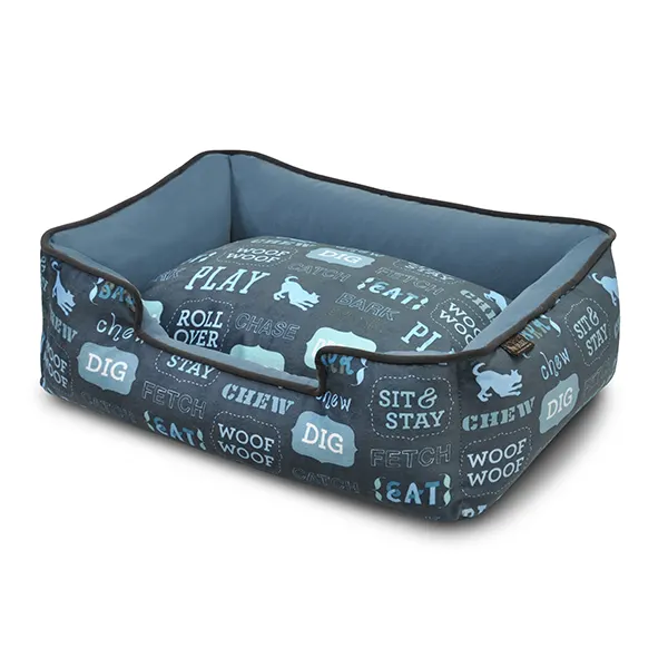 P.L.A.Y – מיטה טרקלין חיי כלב / כחול כהה LOUNGE BED – DOG'S LIFE – DARK BLUE M