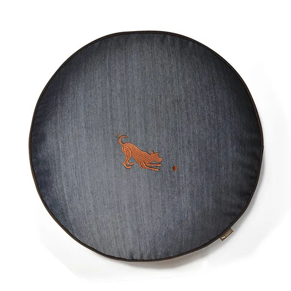 P.L.A.Y - מיטה עגולה ג'ינס / חום ROUND BED - DENIM - BROWN, תמונה 2