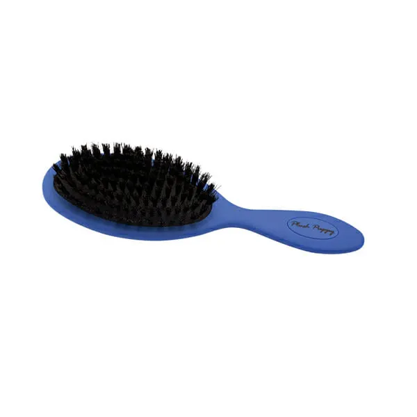 Plush Puppy - מברשת כחולה 100% שיער חזיר Blue Pure Boar Bristle Brush