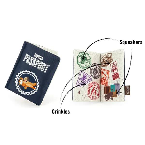 Pet Play - צעצוע בד בצורת דרכון - ECO Play Globetrotter Collection Passport, תמונה 2