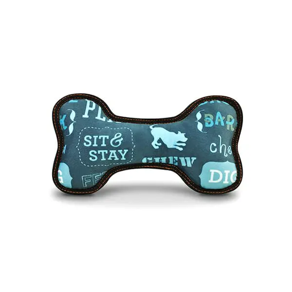 Pet Play - צעצוע בד בצורת עצם ״חיי כלב״ - ECO Play Bone Dog Life