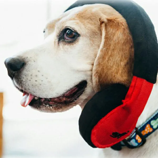 Pet Play - צעצוע בד בצורת אוזניות - ECO Play Globetrotter Collection Headphones