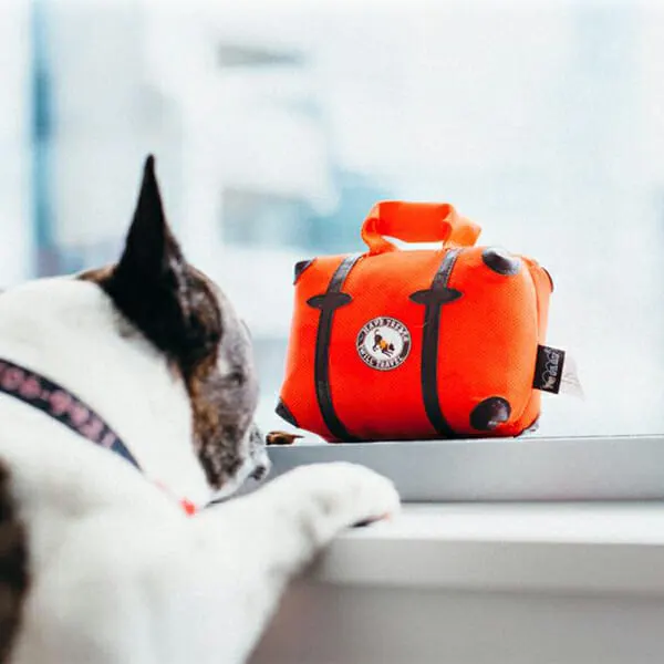 Pet Play - צעצוע בד בצורת תיק טיולים - ECO Play Globetrotter Collection Travel bag, תמונה 3
