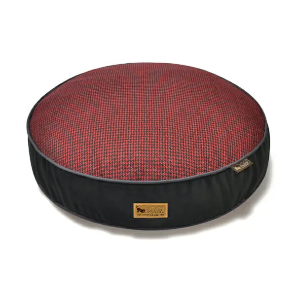 P.L.A.Y - מיטה עגולה אדומה ROUND BED - Houndstooth - Cayenne Red