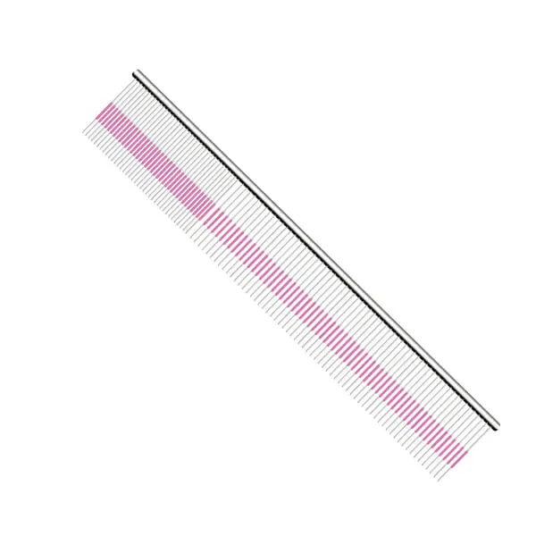 UTSUMI - מסרק מיוחד לניפוח וגזירת מספרים 23 ס"מ - U&U Wide Quarter Pink Line