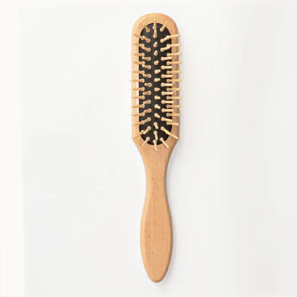 Vellus - מברשת מלבנית עם פינים מעץ Oblong Wood Pin Brush