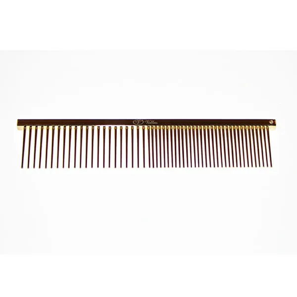 Vellus - מסרק 11.5 ס"מ 50/50 מצופה זהב 22 קראט לפנים ולגוף