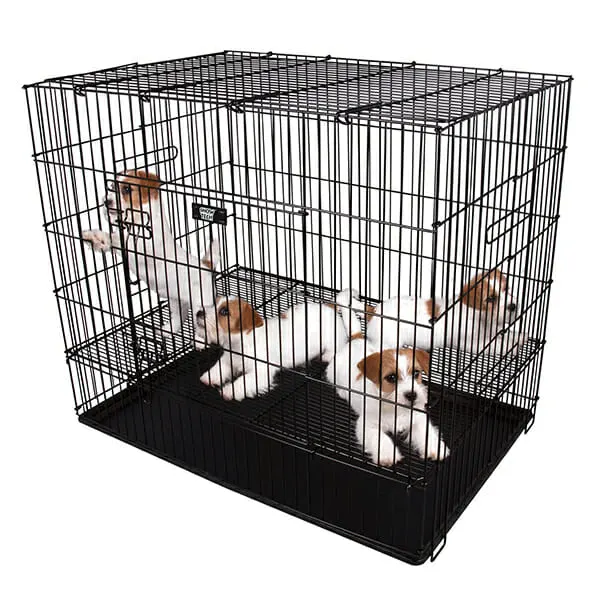 Show Tech - מגרש משחקים היגייני לגורים Puppy Play Pen Medium 92x92x81cm