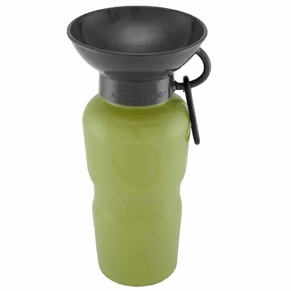 Highwave Auto Dog Mug Leaktight - בקבוק שתיה מתמלא בלחיצה - המקורי ! GREEN KELP