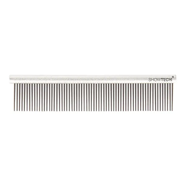 Show Tech - מסרק 11.5 ס"מ מקצועי - משקל נוצה כסוף Featherlight Comb Silver