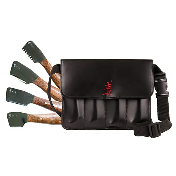 yento - סט 4 סכיני מריטה בנרתיק מהודר Pro Stripper Set 4pcs Stripping Knife