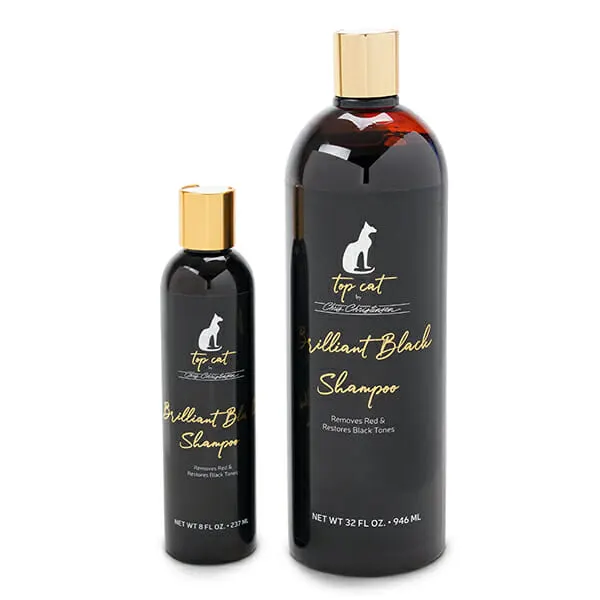 Chris Christensen - Top Cat - שמפו לחתולים לפרוות שחורות וכהות BRILLIANT BLACK SHAMPOO