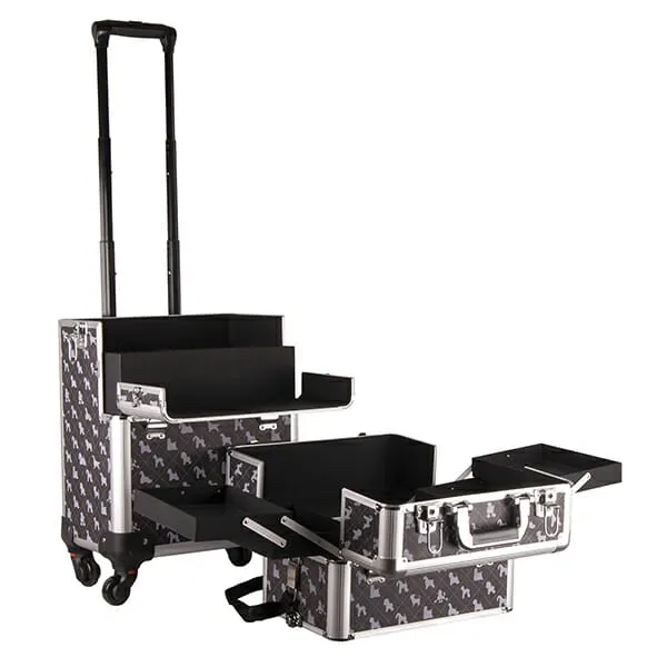 Groom X - מזוודת טיפוח מהודרת Grooming Case XL 2 in one with 4 Wheels and Telescopic Handle with K-Design, תמונה 2