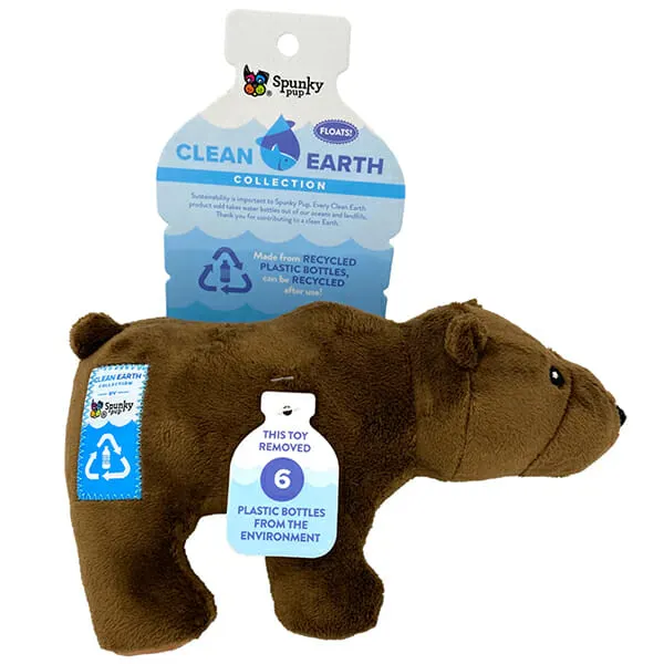 Spunky Pup - צעצוע דב CLEAN EARTH PLUSH BEAR