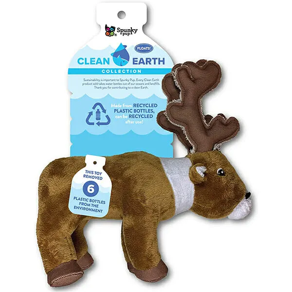 Spunky Pup - צעצוע אייל הצפון CLEAN EARTH PLUSH CARIBOU
