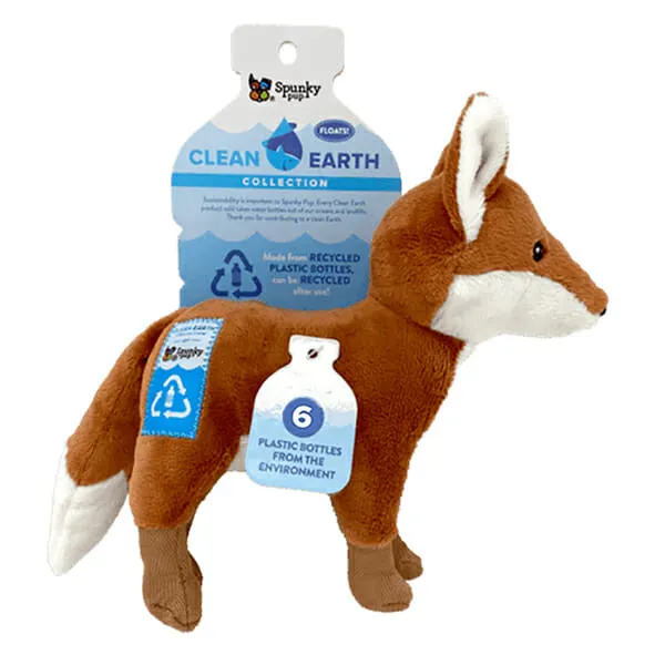 Spunky Pup - צעצוע שועל CLEAN EARTH PLUSH FOX