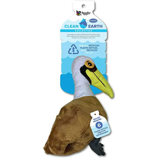 Spunky Pup - צעצוע שקנאי CLEAN EARTH PLUSH PELICAN
