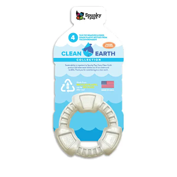 Spunky Pup - צעצוע ממוחזר טבעת לעיסה CLEAN EARTH RECYCLED RING