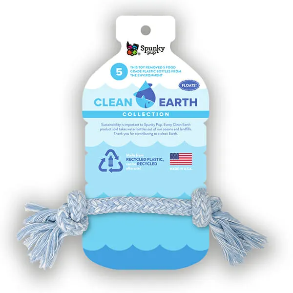 Spunky Pup - צעצוע ממוחזר חבל לעיסה CLEAN EARTH RECYCLED ROPE, תמונה 2