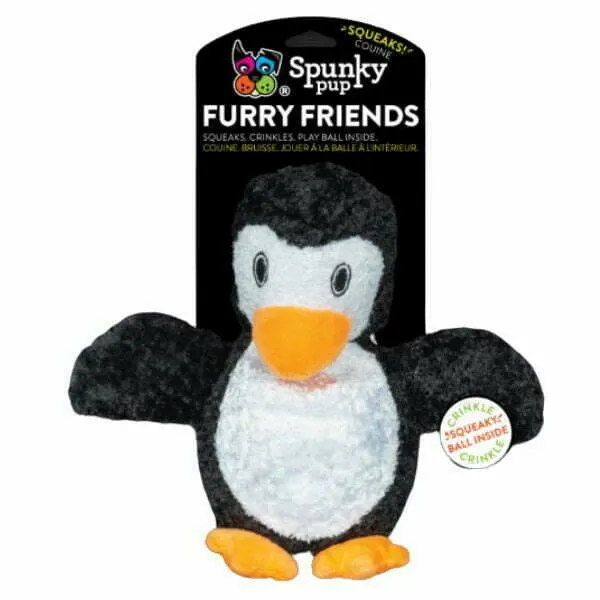 Spunky Pup - בובת צעצוע Penguin Furry Friends