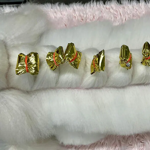 Show Tech - ניילון לרולים Plastic Wraps 100 Pcs Gold/Silver 15 x 40 cm, תמונה 5
