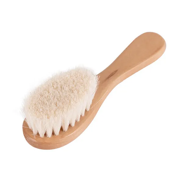 Show Tech - מברשת לאיסוף ופיזור אבקות Pure Goat Hair Brush Natural Wood 15cm