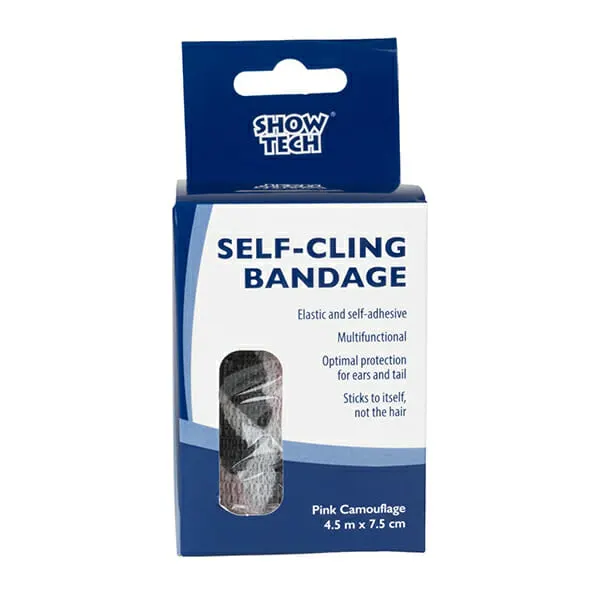SHOW TECH - תחבושת נצמדת צבעי הסוואה ורוד 7.5X4.5 ס"מ Self-Cling Bandage, תמונה 2