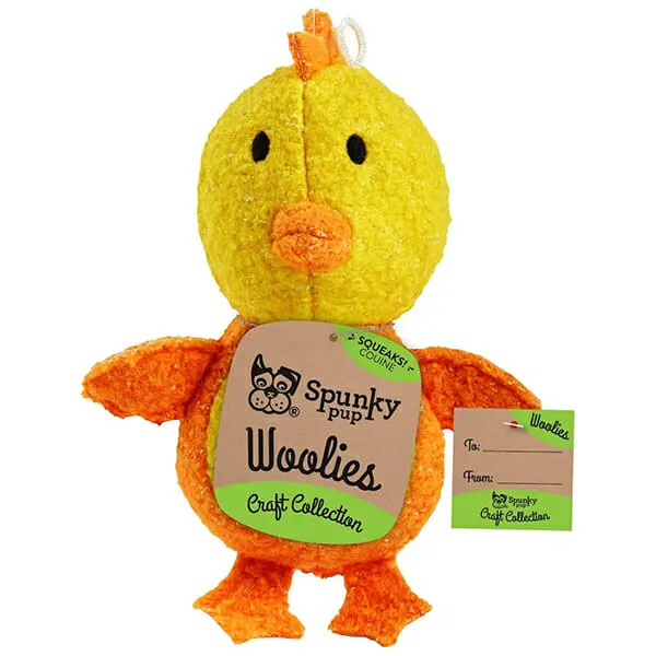 Spunky Pup - צעצוע צמרנים תרנגולת WOOLIES CHICKEN