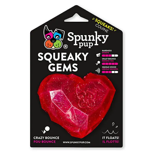 Spunky Pup - צעצוע צפצפה בצורת לב HEART SQUEAKER