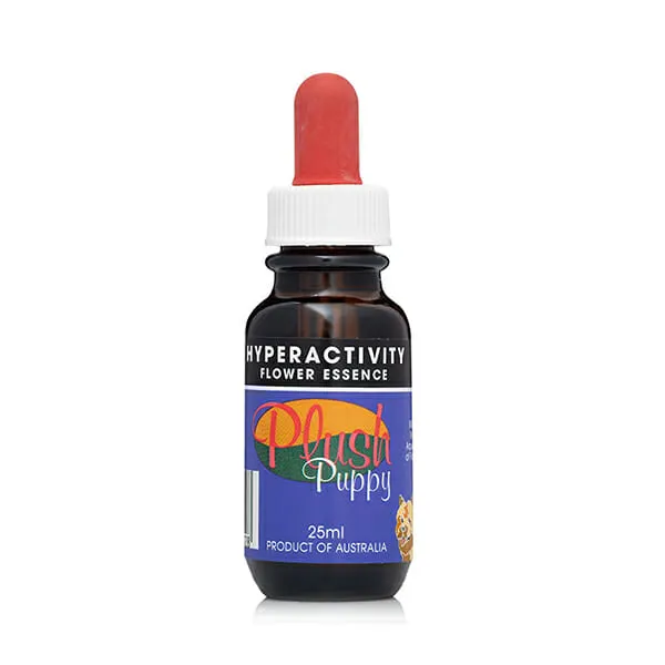 Plush Puppy - טיפות תמצית פרחים - תמיכה בהיפראקטיביות Hyperactivity Flower Essence Drops Hyperactivity Support