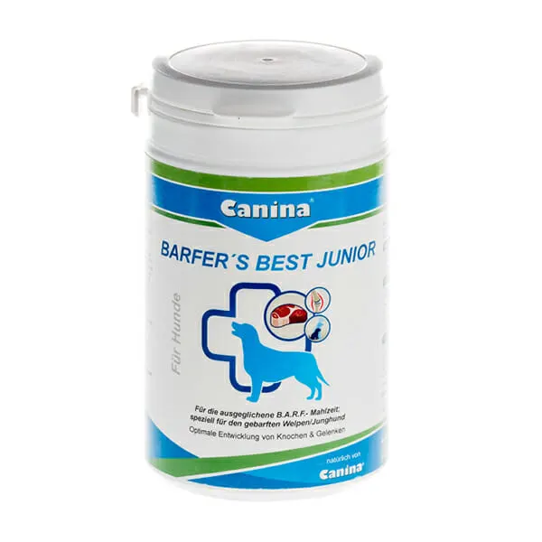 Canina - תוסף הכרחי משלים להאכלה טבעית לכלבים צעירים Barfer's Best Junior