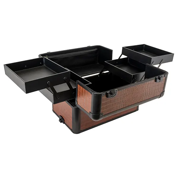 Groom X - מזוודת טיפוח מהודרת Grooming Case XL 2 in one with 4 Wheels and Telescopic Handle Croco, תמונה 2