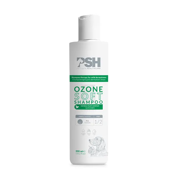 PSH - Pet Skin HealthCare - שמפו + מרכך + קצף טיפוליים אוזון Ozone Soft / Hard Shampoo + Sweet Conditioner + Foam, תמונה 3