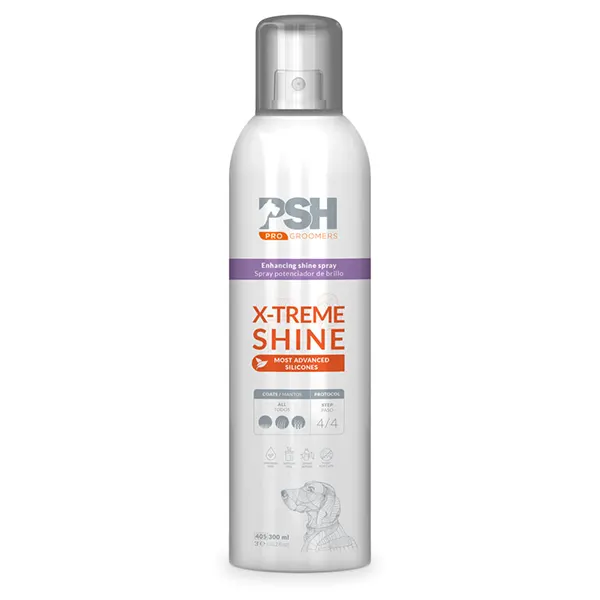 PSH – Pet Skin HealthCare – ספריי פיניש לברק וצבע זוהר X-treme Shine Spray 300ml