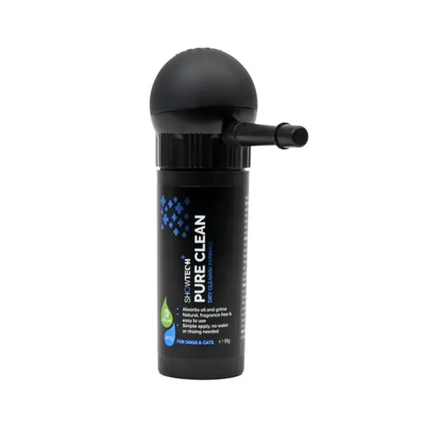 Show Tech+ - שמפו יבש באבקה + מוליך לאבקה Pure Clean Powder 90 gr + Applicator