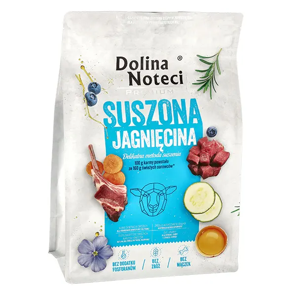 Dolina Noteci - מזון מיובש פרימיום בשר כבש Premium (Suszone) Dried Lamb 3 kg
