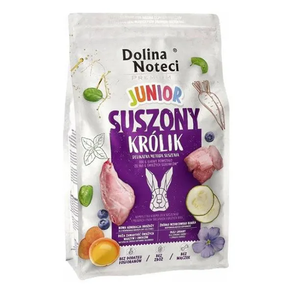 Dolina Noteci - מזון מיובש פרימיום ג'וניור בשר ארנבת Premium (Suszone) Junior Dried Rabbit 4 kg